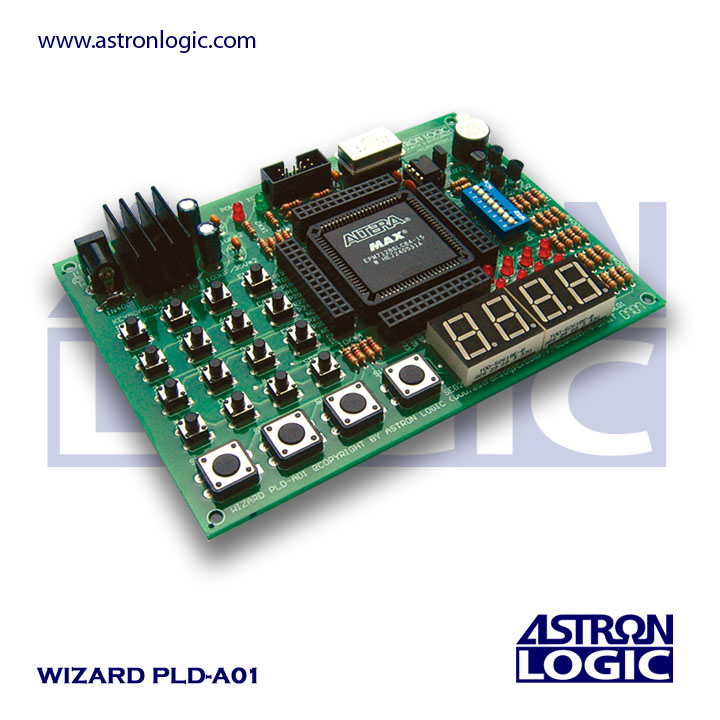 บอร์ดทดลอง CPLD รุ่น WIZARD PLD-A01U